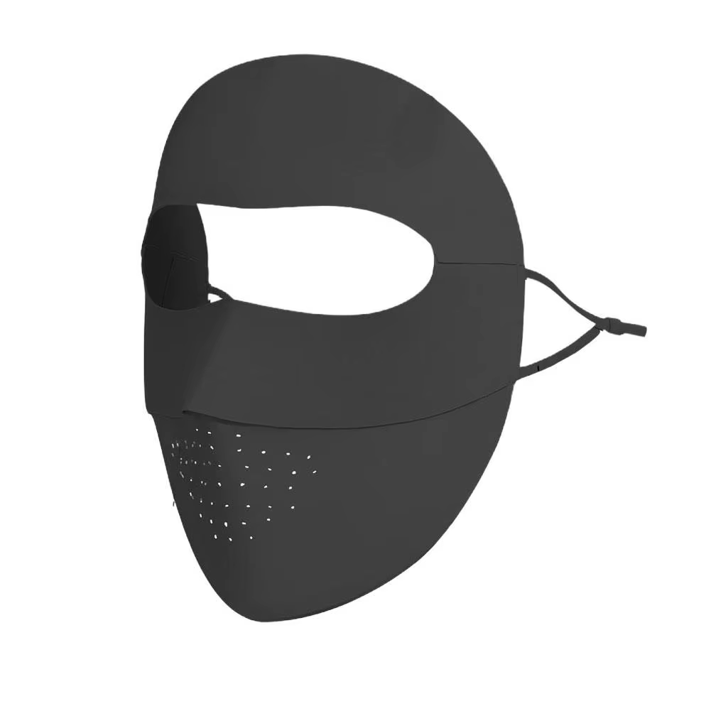 UPF 50+ Full Face Sun Protection Mask with Cooling Airthin Technology Ultra-Light Breathable Sunscreen Mask Adjustable Ear Loops