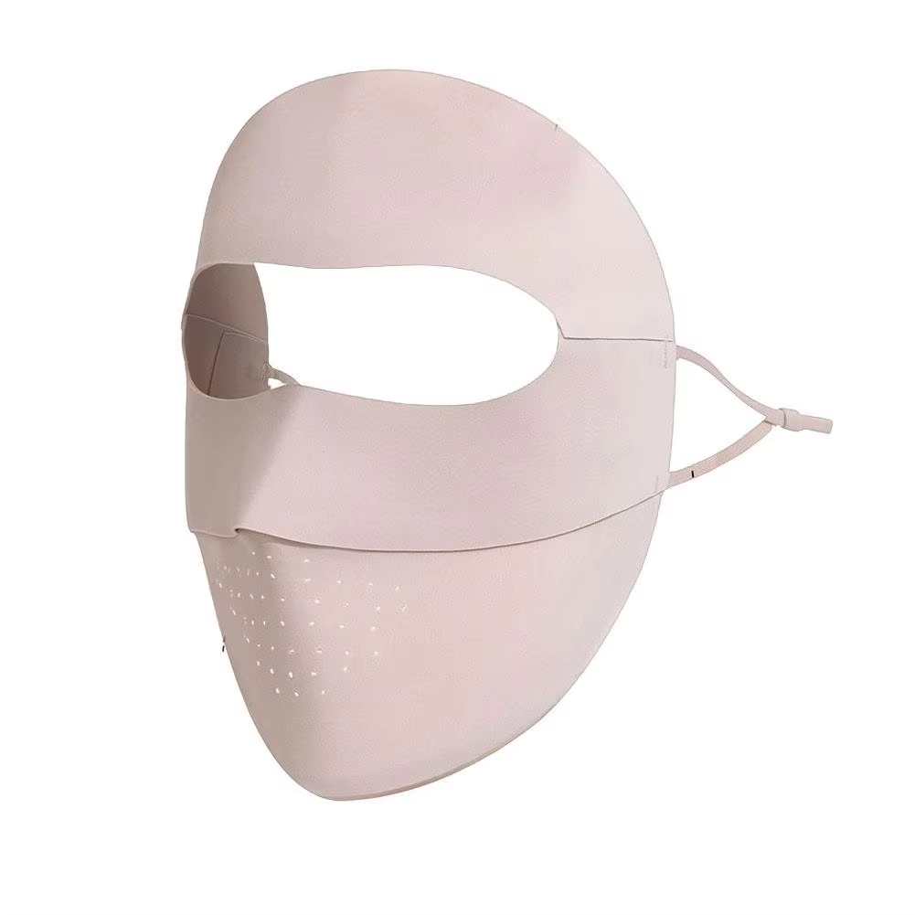 UPF 50+ Full Face Sun Protection Mask with Cooling Airthin Technology Ultra-Light Breathable Sunscreen Mask Adjustable Ear Loops