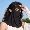 UPF100+ Sunscreen Face Mask Running & Cycling Breathable UV Protection Face Cover Shoulder/Neck Protection Facial