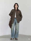 Retro High-Waisted Wide-Leg Jeans - Women's Minimalist Loose Denim Trousers, Premium Spring Autumn Casual Pants 2026