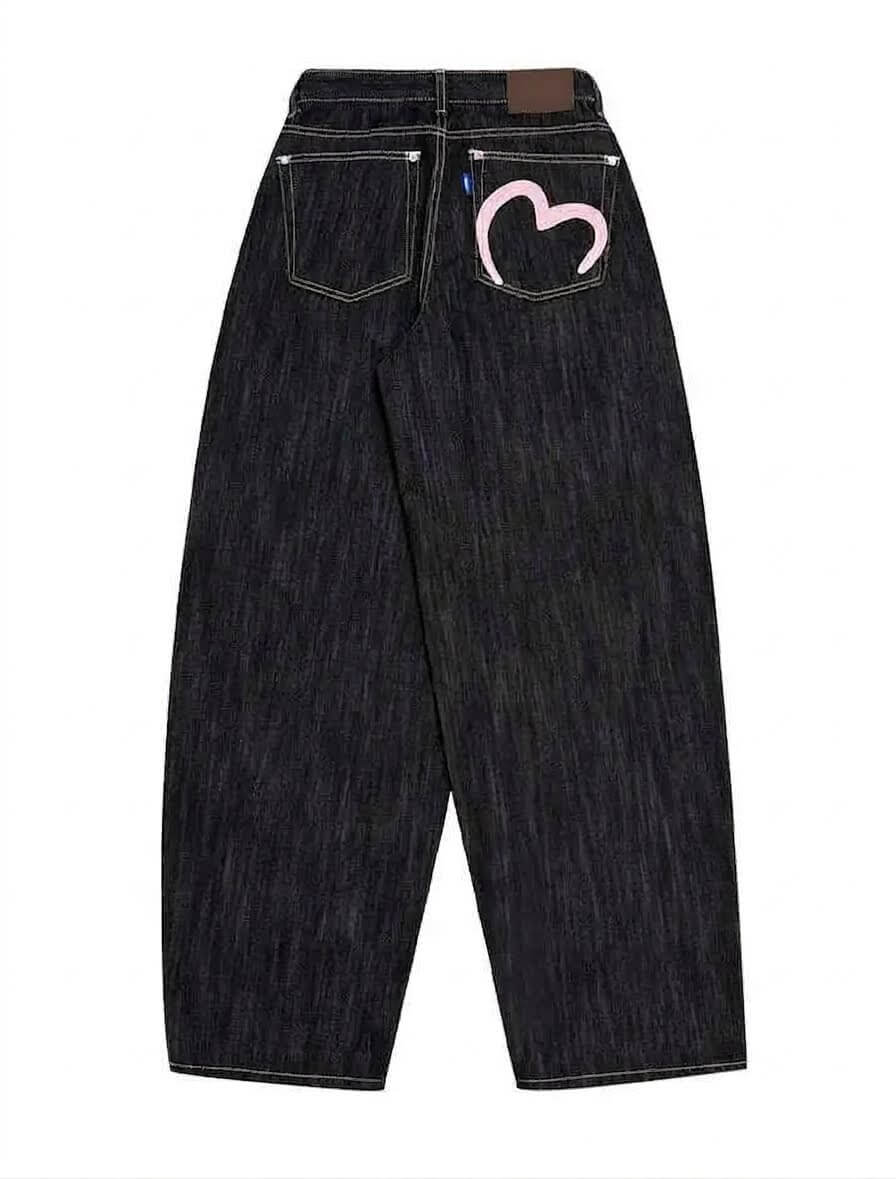 2026 Winter New In: Women's High-Waisted Baggy Jeans - Korean Retro Wide Fit Denim, Versatile Grunge Chic Trousers, Premium Retro Mom Jeans