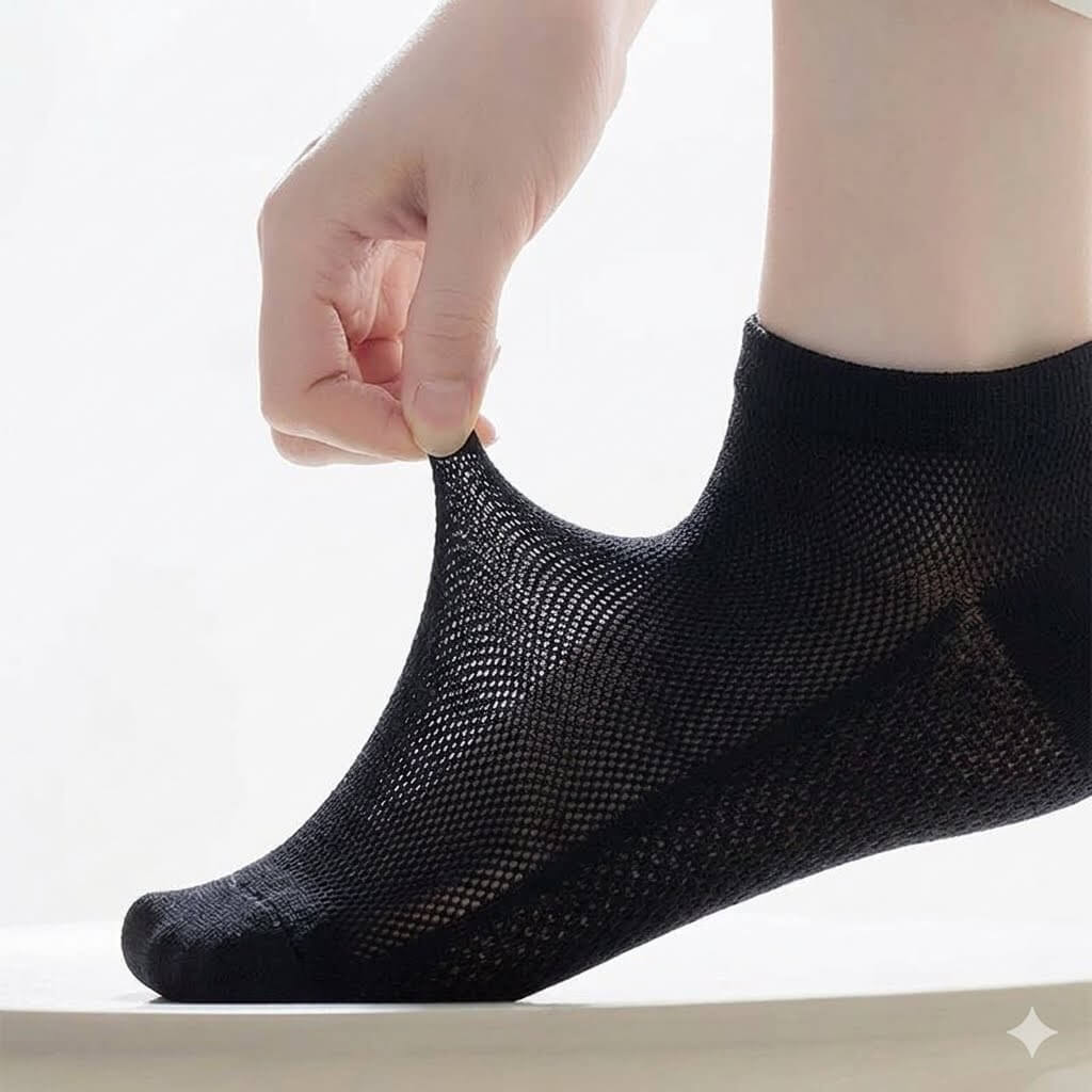 12-Pair Women's Thin Mesh Cotton Socks, Breathable Low Cut Ankle Socks Pack, Summer Ultra-Thin Short Socks for Girls & Women