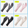 UPF 50+ Sun Protection Gloves for Women & Men | Ice Silk Cooling Long Sleeve Driving Gloves | Touchscreen, Anti-Slip, Extended Length for Cycling, Golf, Outdoor Sports