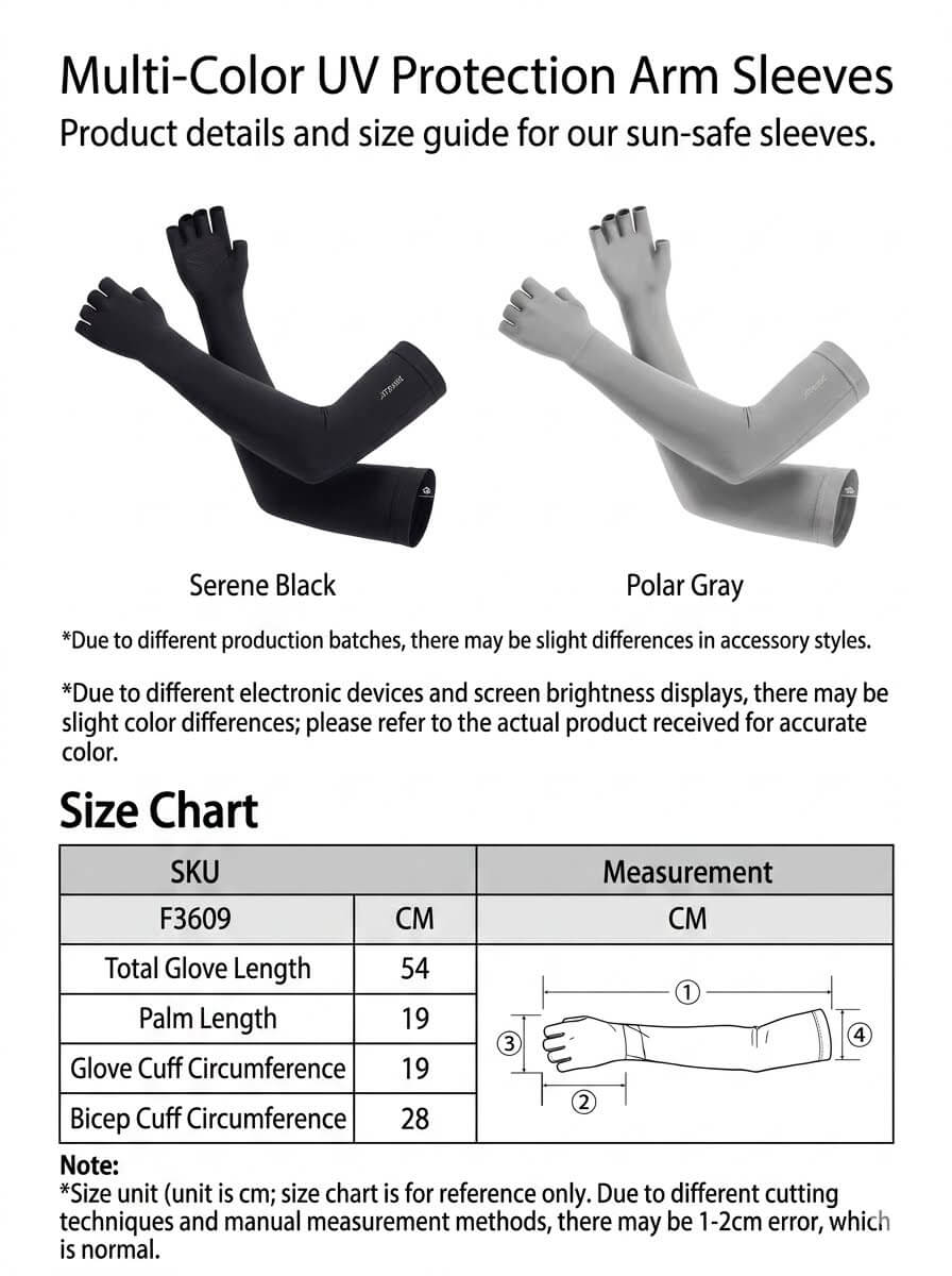 Ice Silk Sun Protection Gloves UPF 50+ | Full Spectrum UV Blocking Original Yarn | Breathable Fingerless Non-Slip Driving & Cycling Gloves for Men & Women