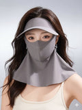 UPF 50+ Full Face Sunscreen Mask for Fishing & Cycling | Ice Silk Cooling Summer Balaclava | Breathable Neck Gaiter Hat with UV Protection for Hiking, Running, Outdoor Sports